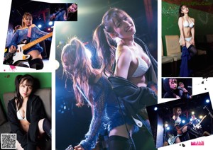 A couple of young women sitting next to each other with guitars.